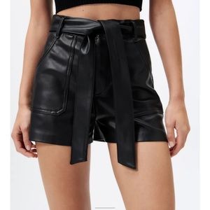 Zara faux leather shorts